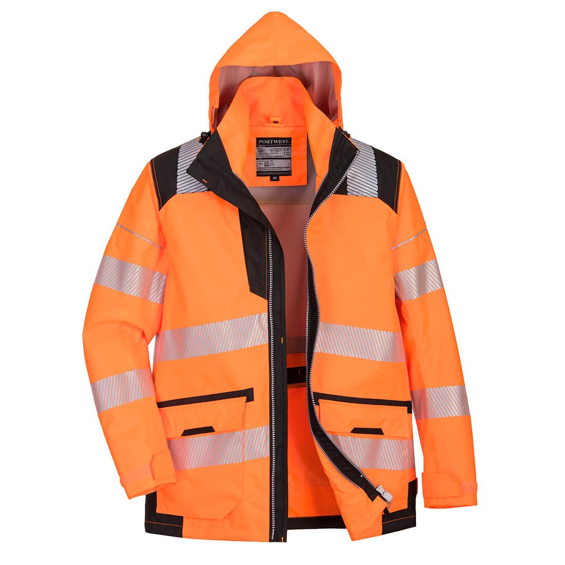 PW3 Hi-Vis 5-in-1 Jacket - Orange/Black