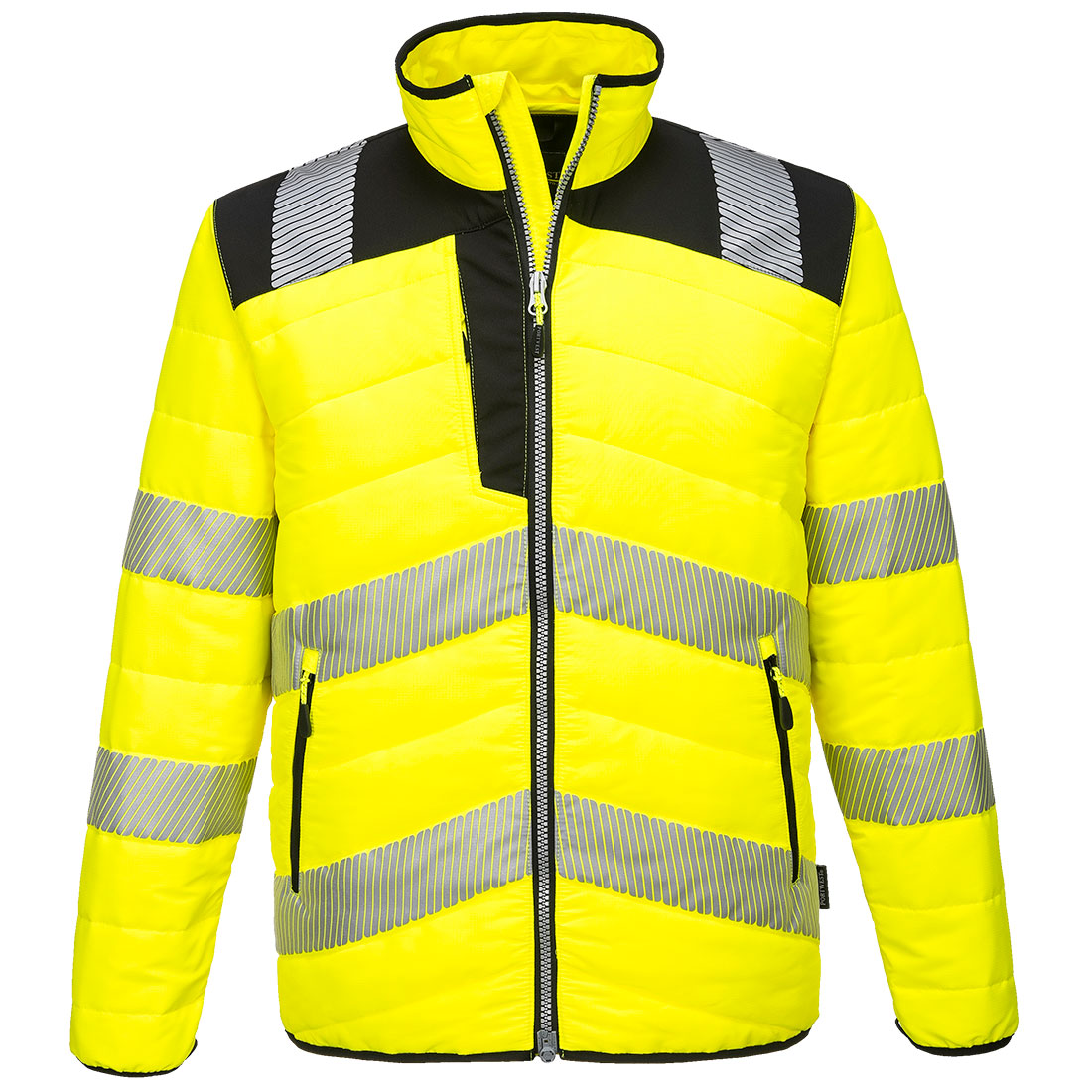 PW3 Hi-Vis Baffle Jacket - Yellow/Black