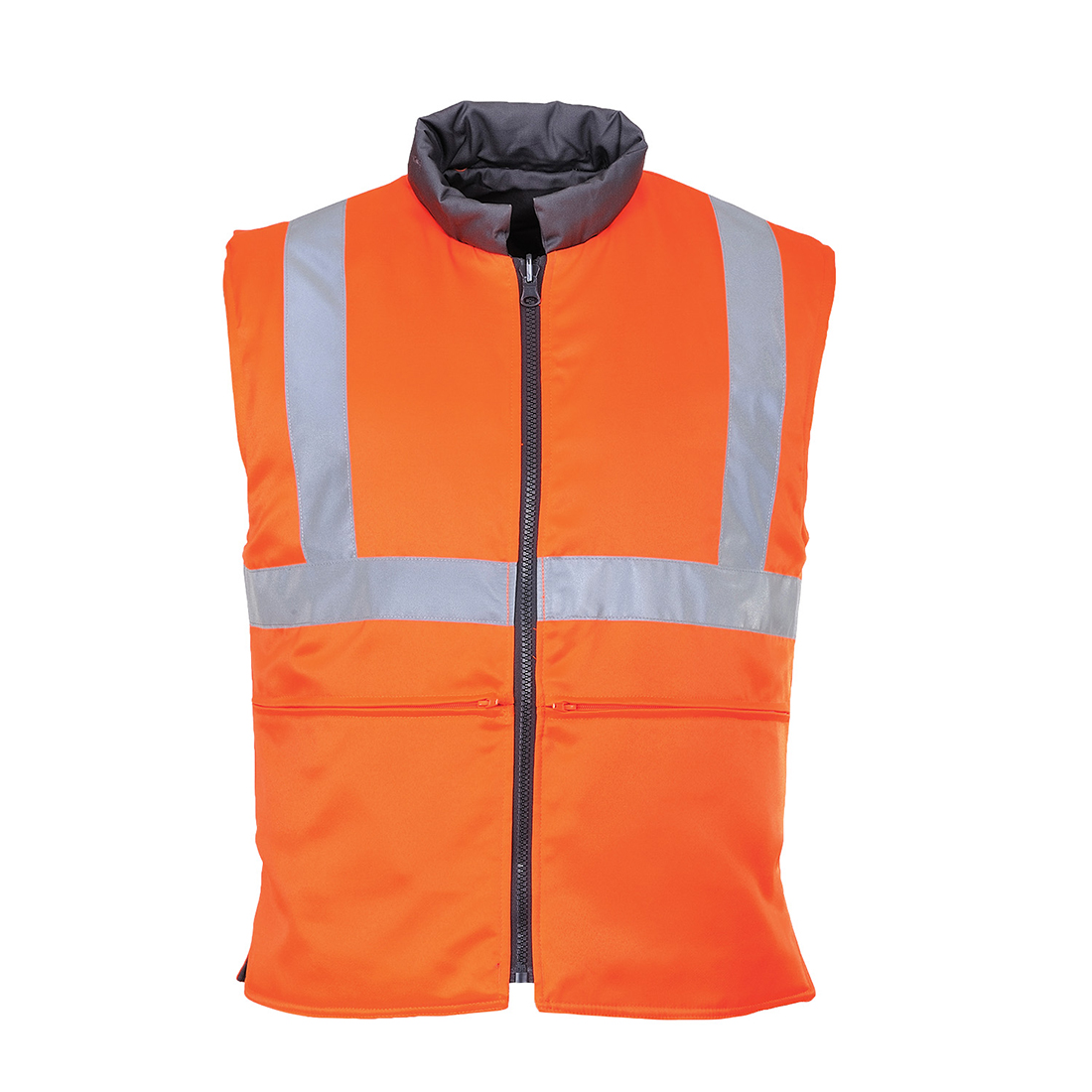 Hi-Vis Reversible Bodywarmer RIS - Orange