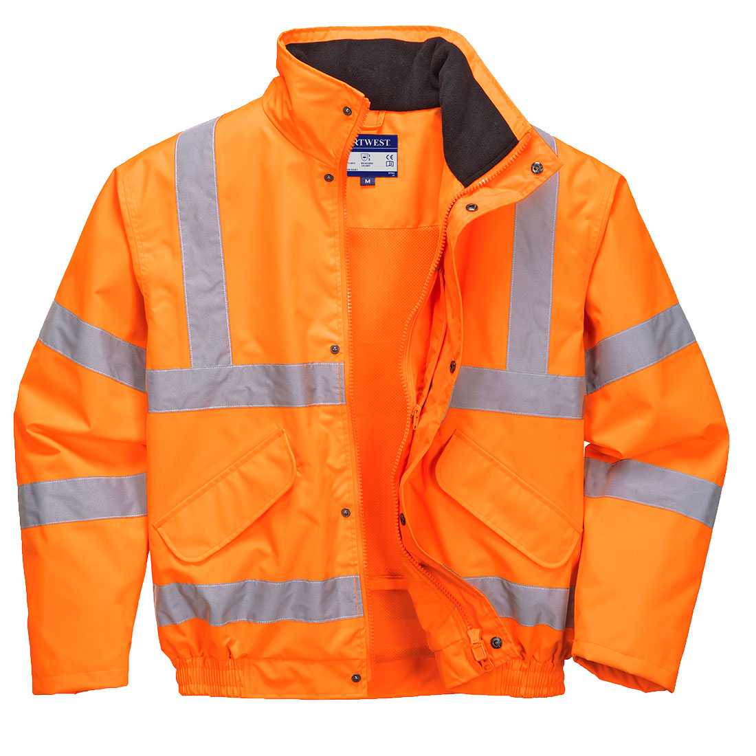 Hi-Vis Breathable Mesh Lined Jacket - Orange