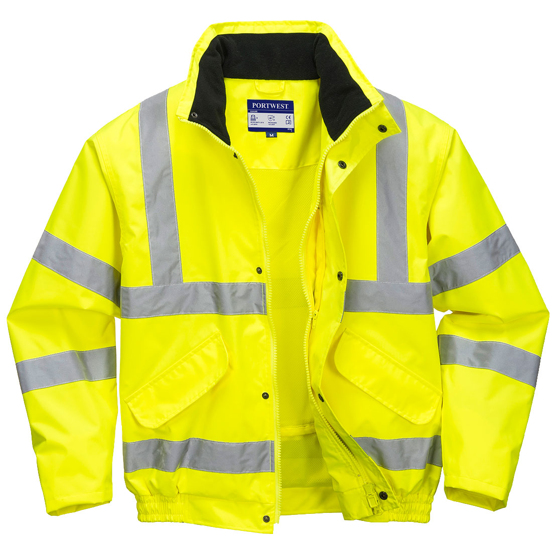 Hi-Vis Breathable Mesh Lined Jacket - Yellow