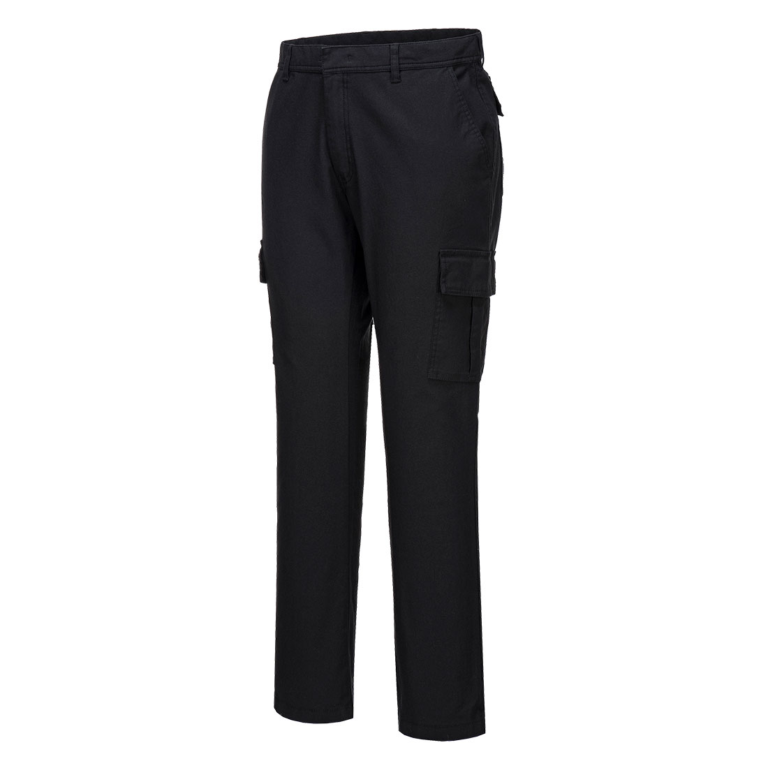 Stretch Slim Combat Trouser - Black