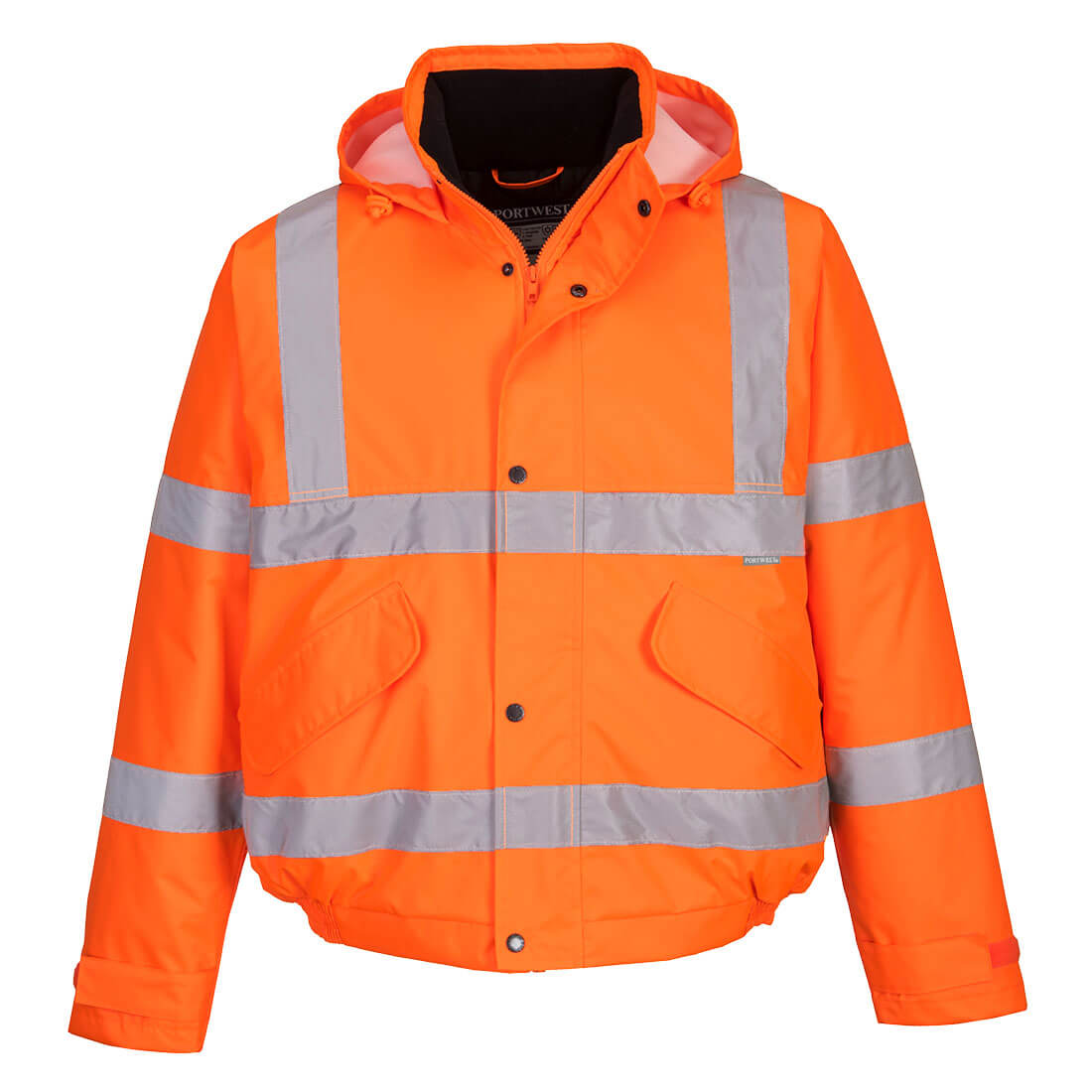 Hi-Vis Bomber Jacket - Orange