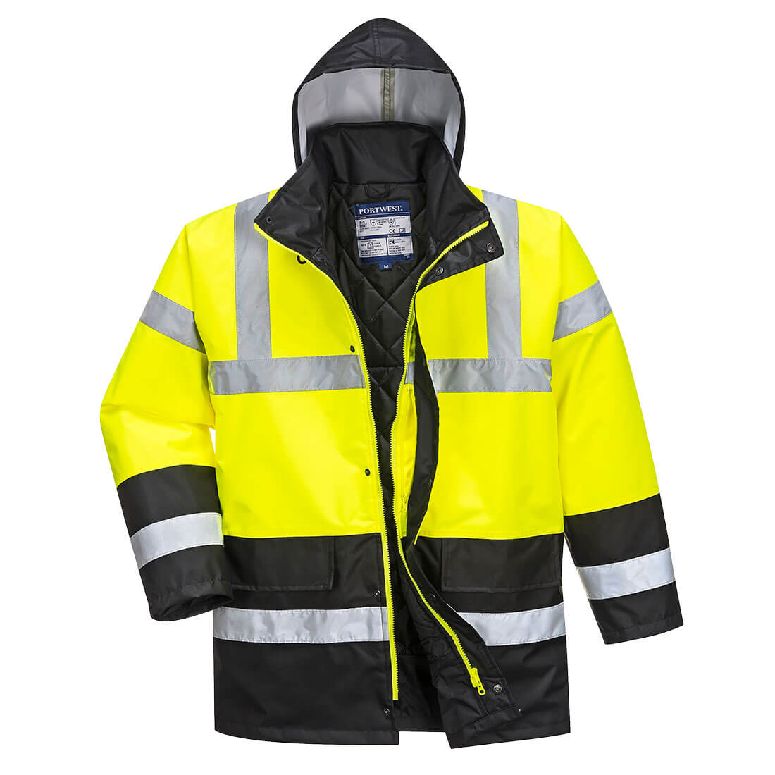 Hi-Vis Contrast Traffic Jacket - Yellow/Black