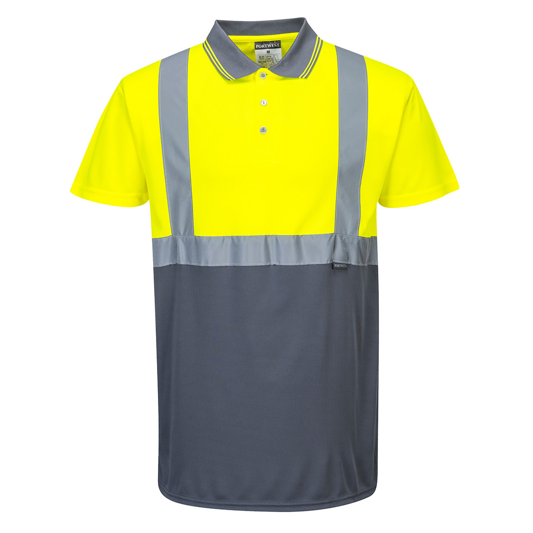 Two-Tone Polo - Yellow/Grey