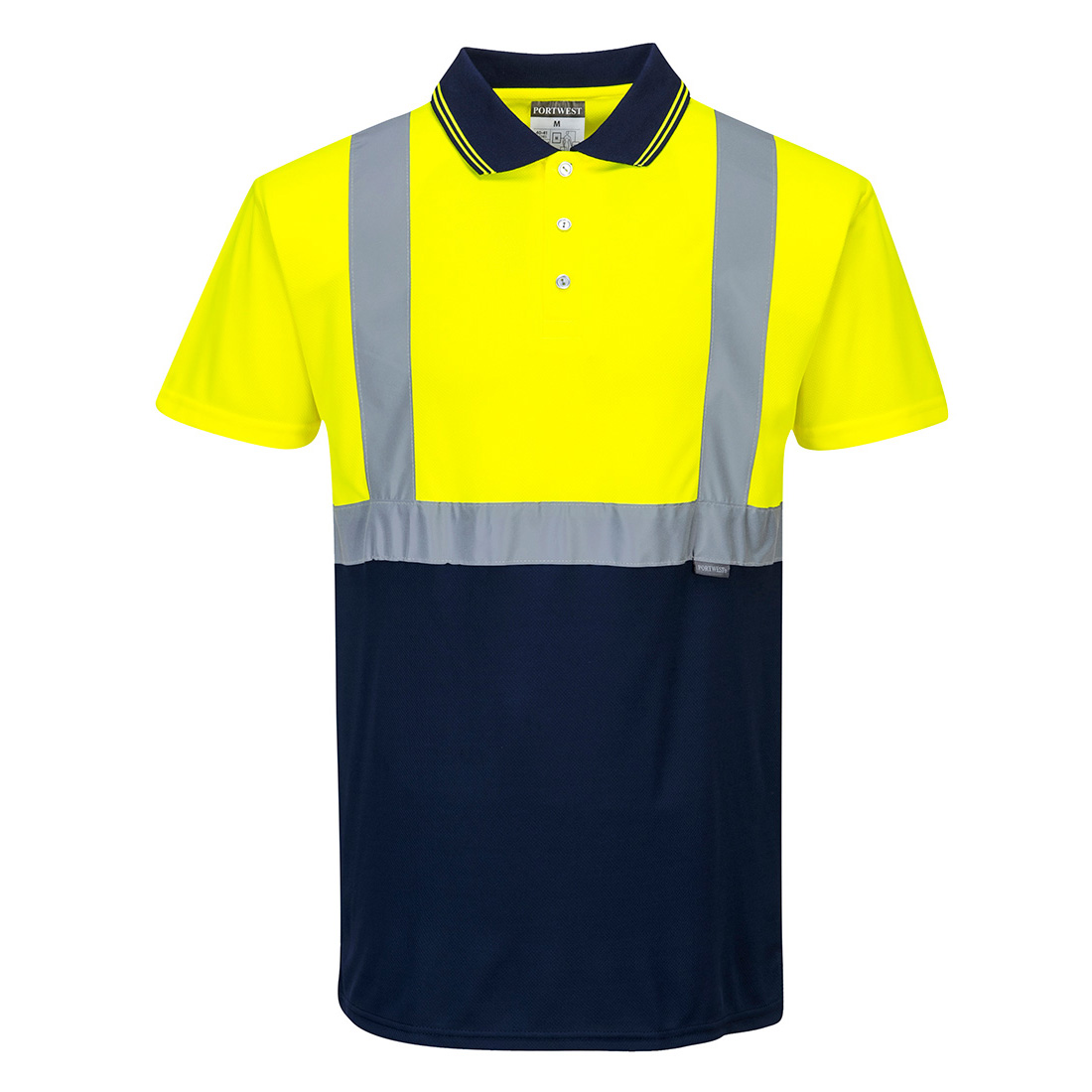 Two-Tone Polo - Yellow/Navy