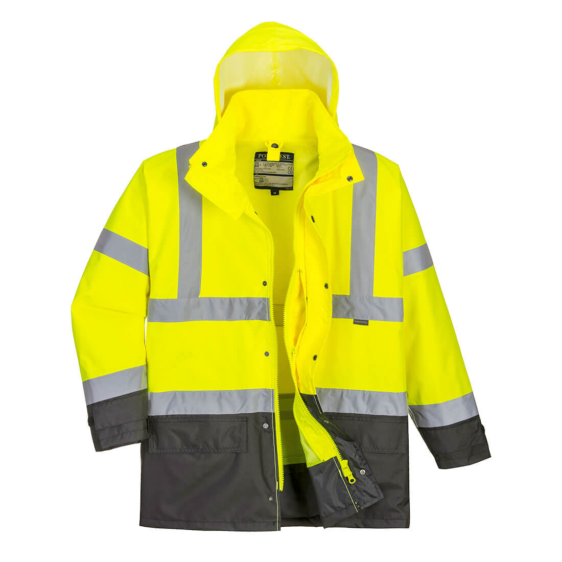 Hi-Vis Executive 5-in-1 Jacket - Yellow/Grey