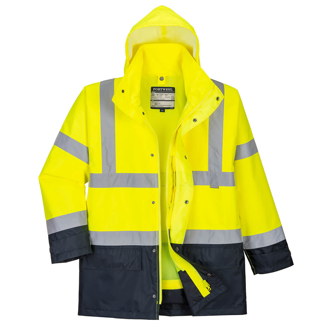 Hi-Vis Executive 5-in-1 Jacket - Yellow/Navy