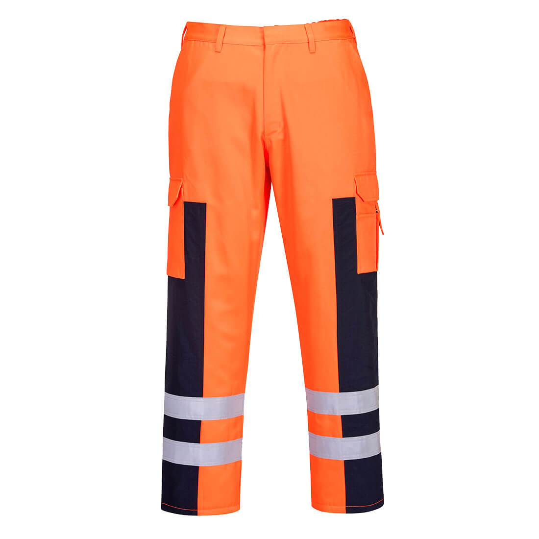 Hi-Vis Ballistic Trouser - Orange/Navy