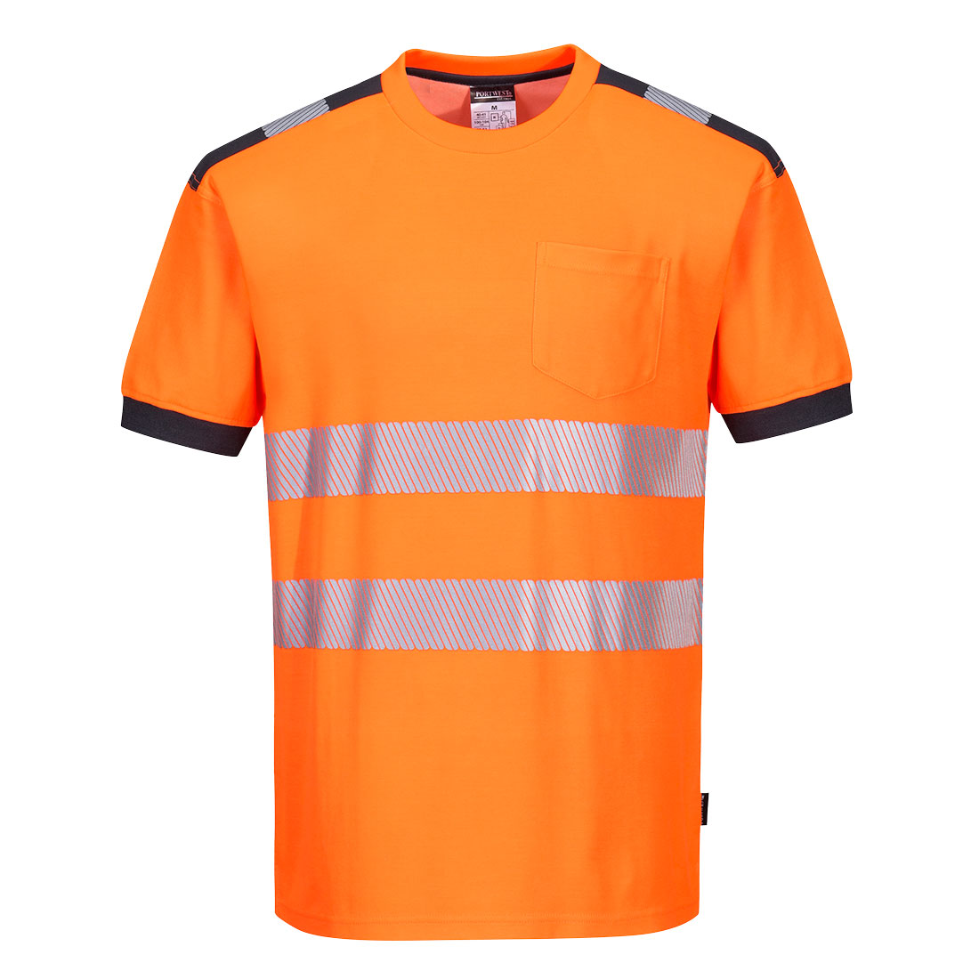 PW3 Hi-Vis T-Shirt S/S - Orange/Grey