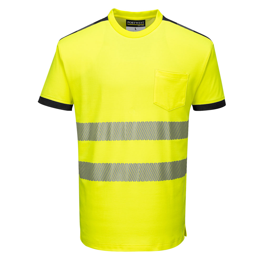 PW3 Hi-Vis T-Shirt S/S - Yellow/Black