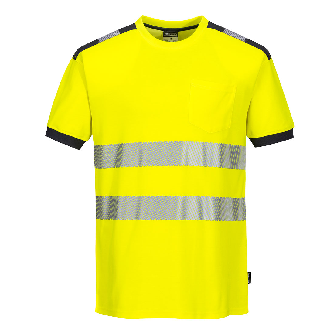 PW3 Hi-Vis T-Shirt S/S - Yellow/Grey