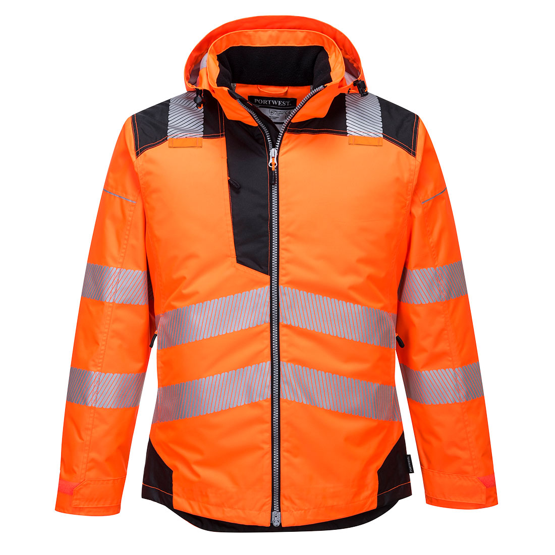 PW3 Hi-Vis Winter Jacket  - Orange/Black