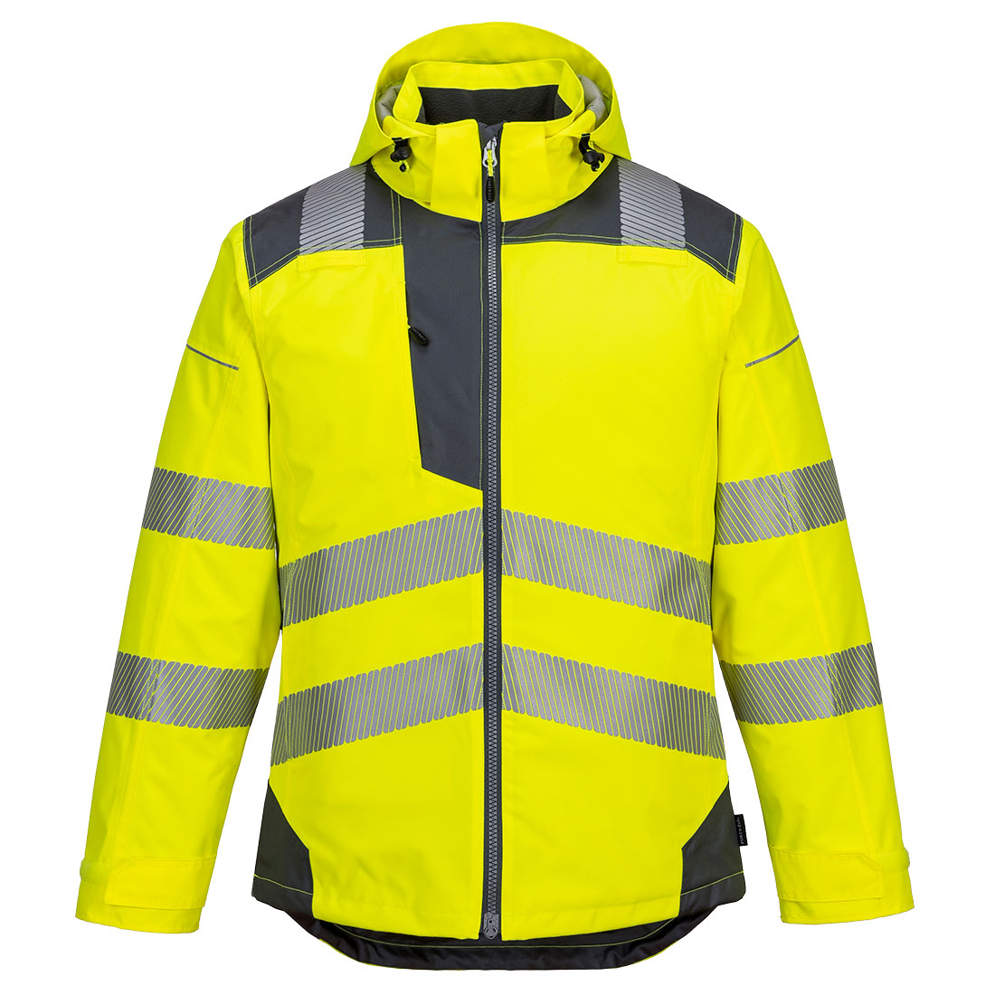 PW3 Hi-Vis Winter Jacket  - Yellow/Grey