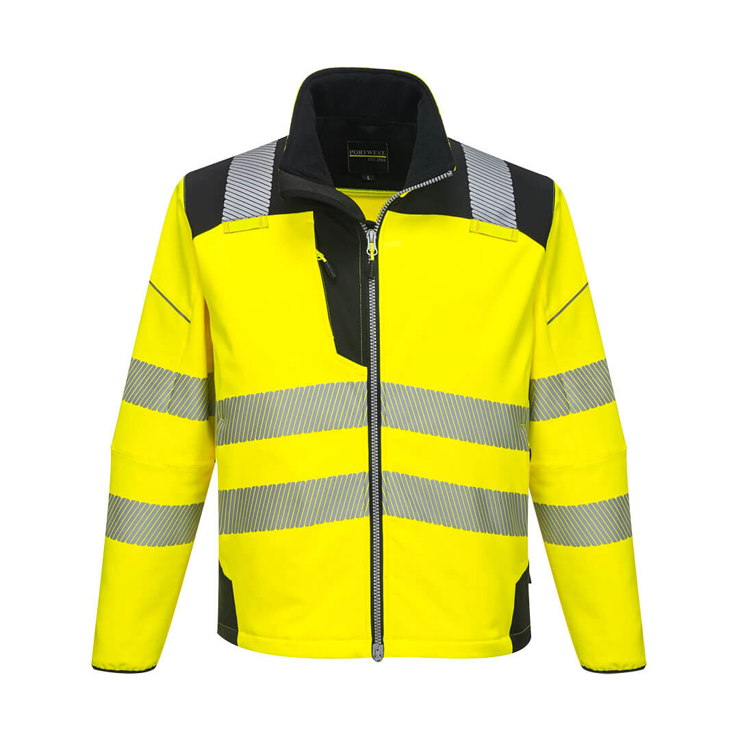 PW3 Hi-Vis Softshell Jacket - Yellow/Black