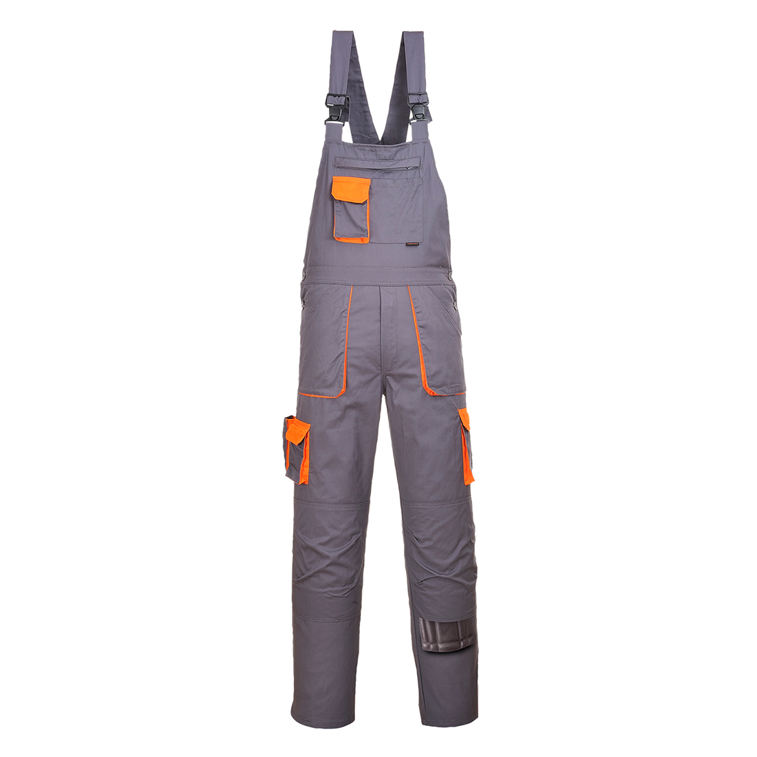 Portwest Texo Contrast Bib & Brace - Grey Tall