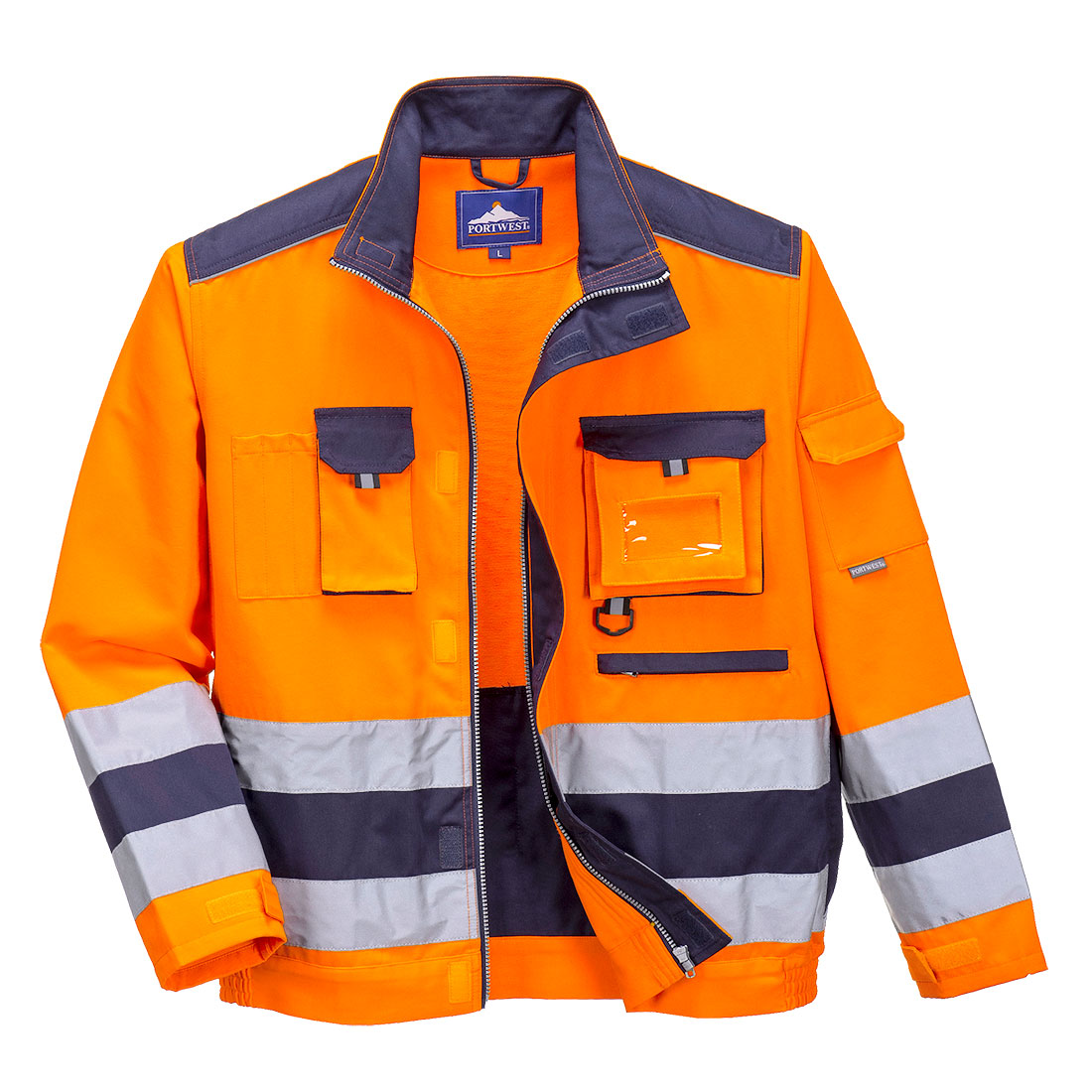 Lille Hi-Vis Jacket - Orange/Navy