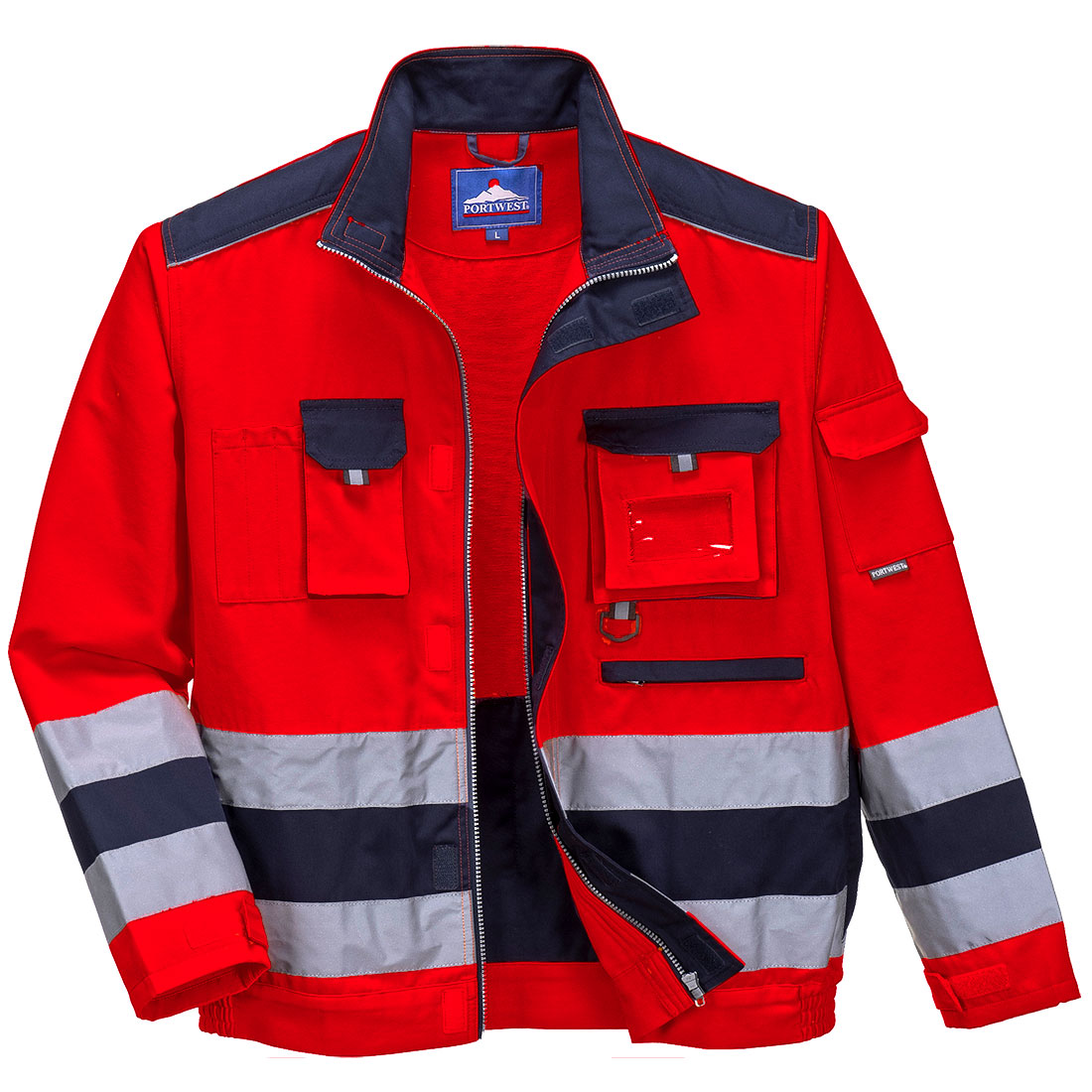 Lille Hi-Vis Jacket - Red/Navy