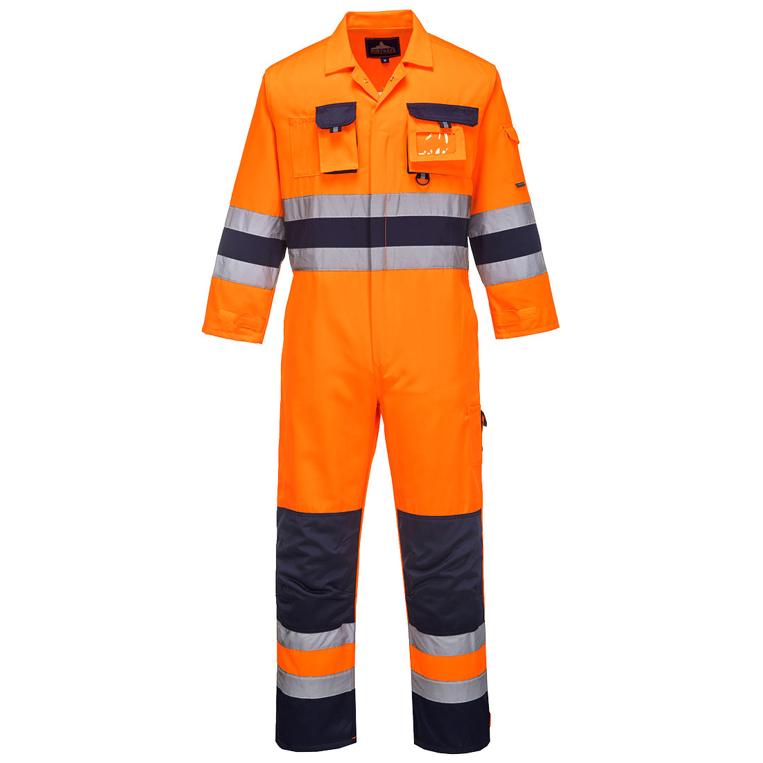 Nantes Hi-Vis Coverall - Orange/Navy