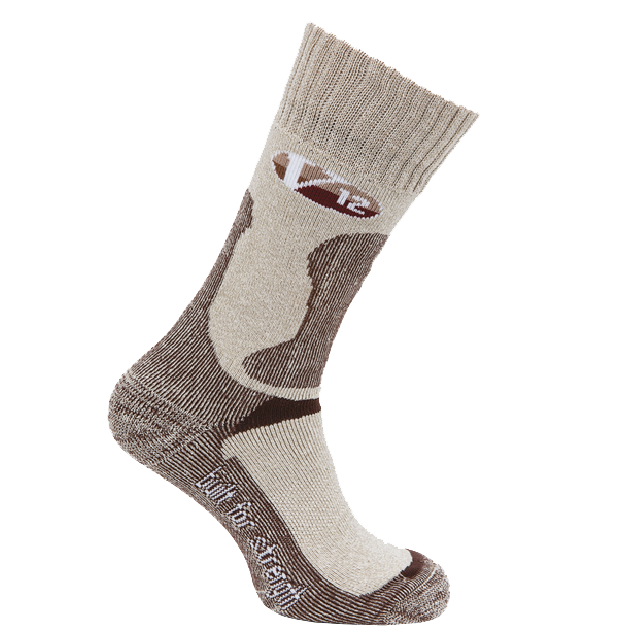 Flecked Calf Length V12 Socks - Fawn - Pack of 10