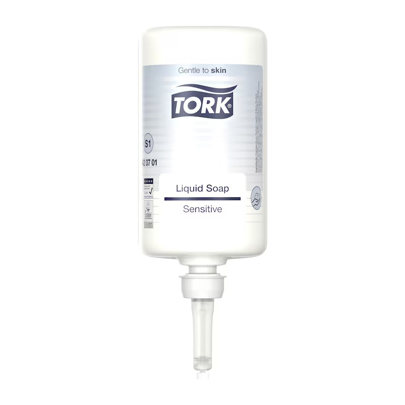 Hand Soap - Tork Sensitive Hygienic HD - Unfragranced - 6 x 1L
