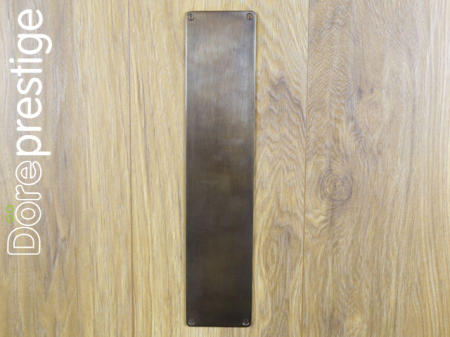 Push Plate, Radiused Corners - Drilled & Countersunk 350 x 75mm