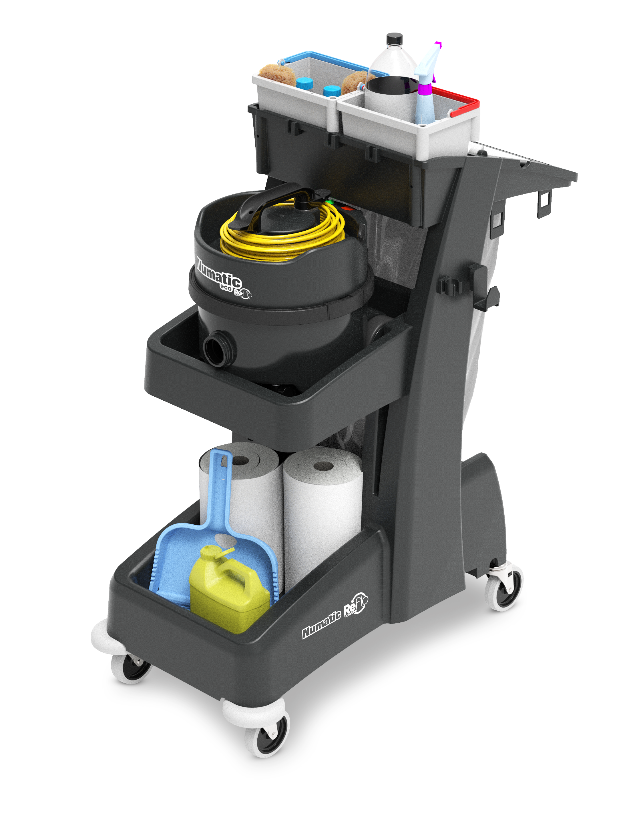 MM6 Multi-Matic Cleaning Trolley - Numatic - inc 2x5L Buckets