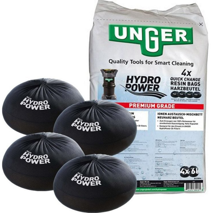 Unger QuickChange Resin Bags - Bucket of 4 Resin Bags