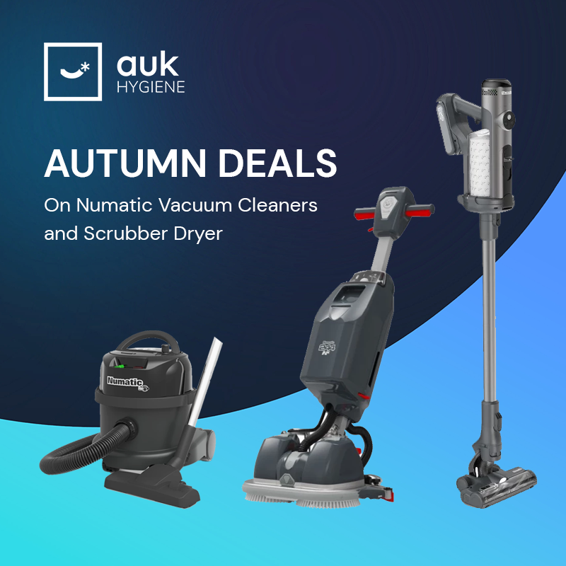 Numatic Vacuum Cleaners and Scrubber Dryers Autumn Deals