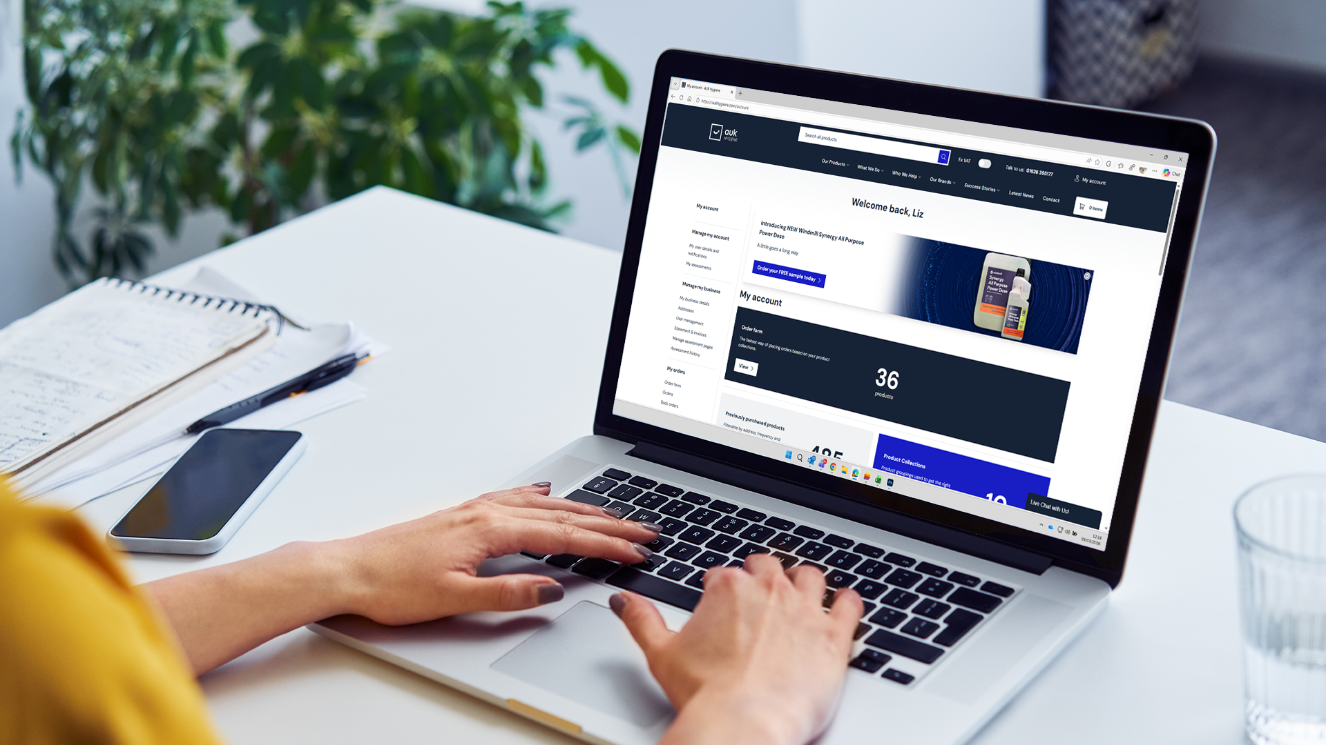 AUK Hygiene's CleanHub Professional Account Management System