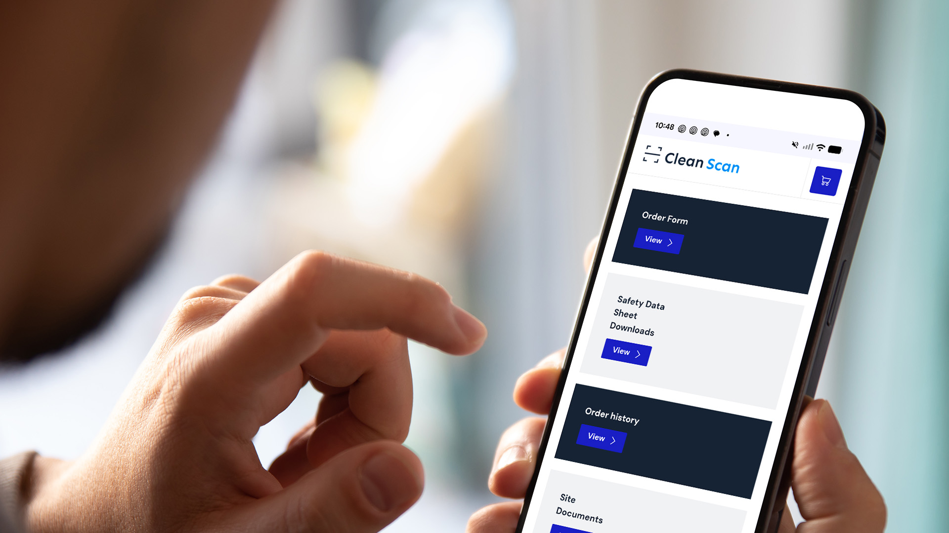 CleanScan: Simple On-Site QR Code Ordering Platform by AUK Hygiene