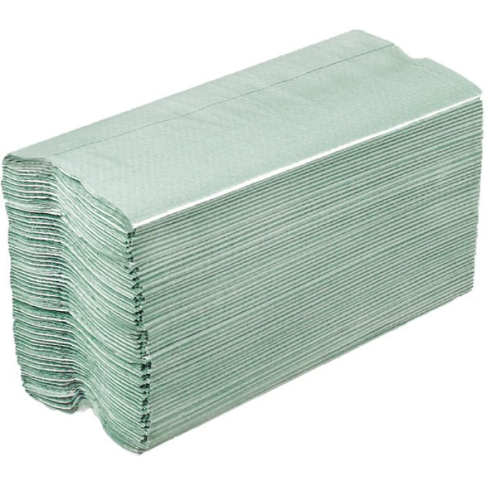 Hand Towels CFold 1 Ply Green Case of 2760 AUK Hygiene