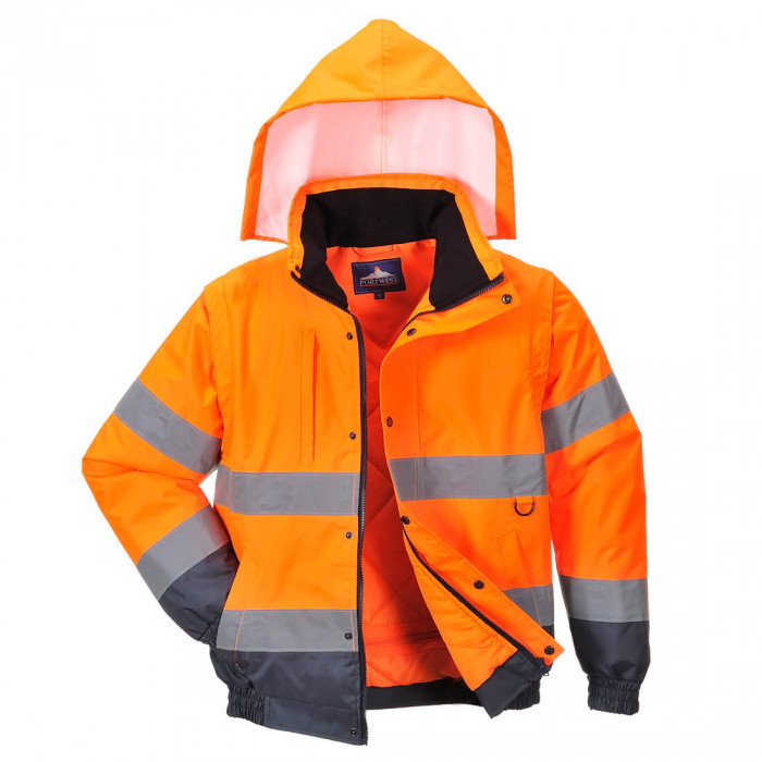 HI-Vis 2-in-1 Jacket - Orange - AUK Hygiene